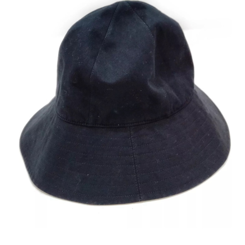 Hermes Cloth Black Hat SZ 57CM - Picture 3 of 8